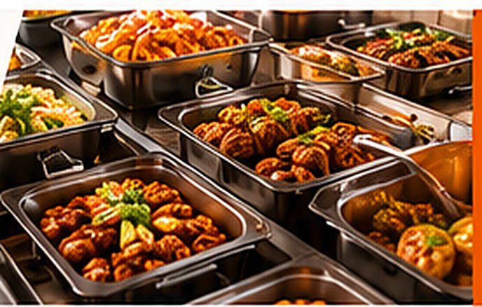 Kababistan catering trays filled with BBQ and curries