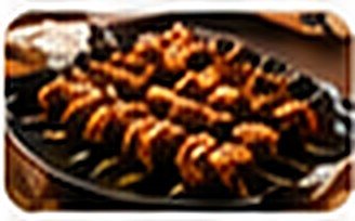 Grilled kababs on a platter