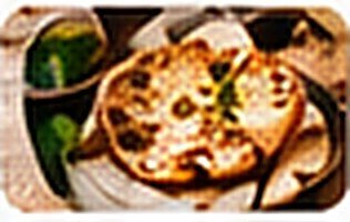 Naan bread and curry